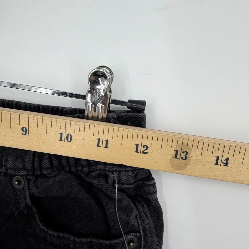 NWT Gap girls baggy barrel‎ jeans size sz M 8 black wash